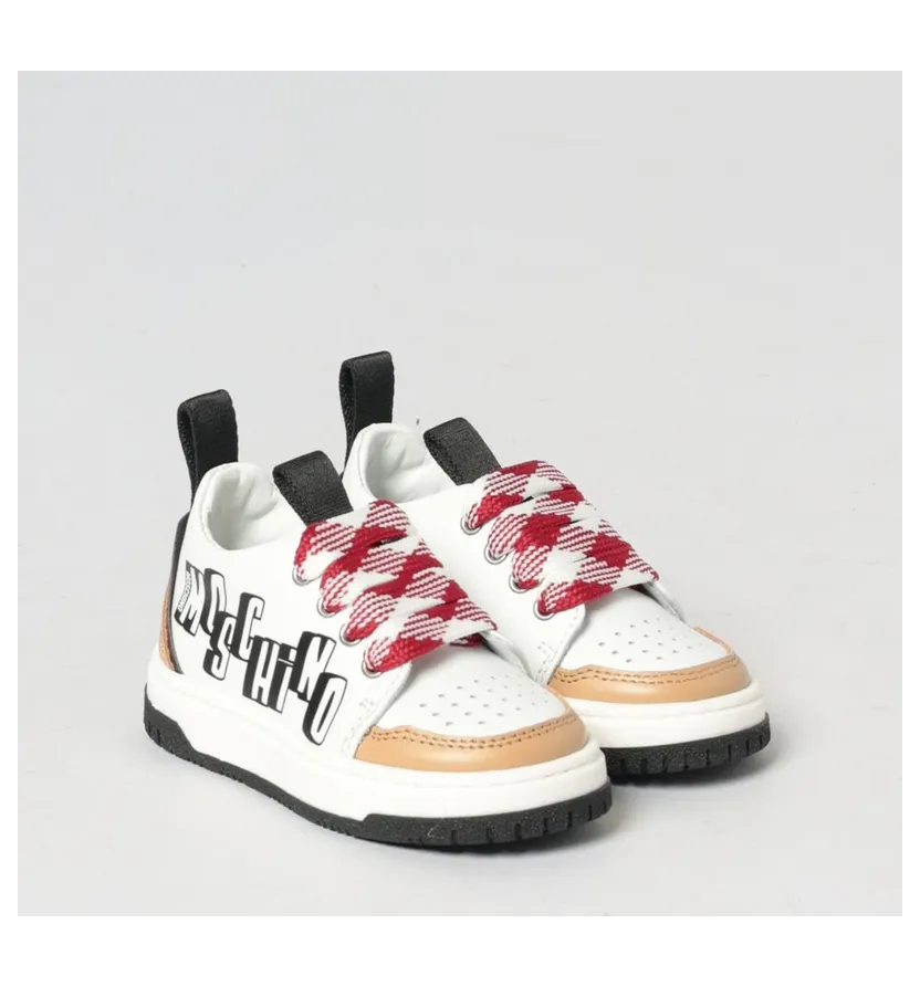 Moschino Leather with Printed Logo Beige (8297201)