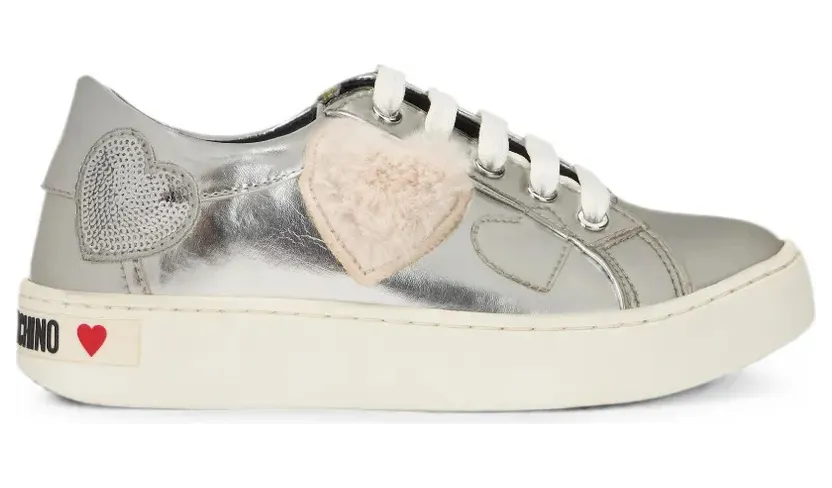 Moschino verfraaid with pailletten and hartpatch – Silver (5313G06JI)