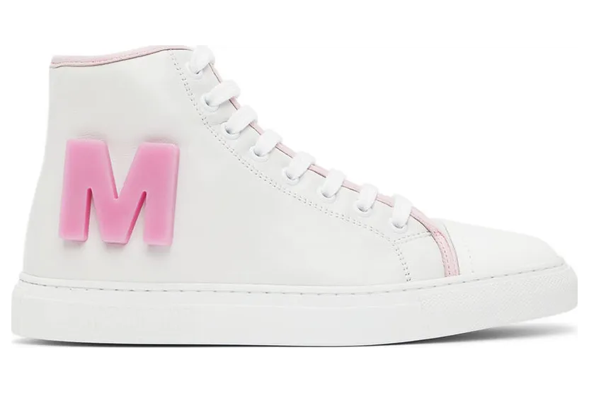 Moschino White Leather High-Top (MA15212G0E_MAG_10A)