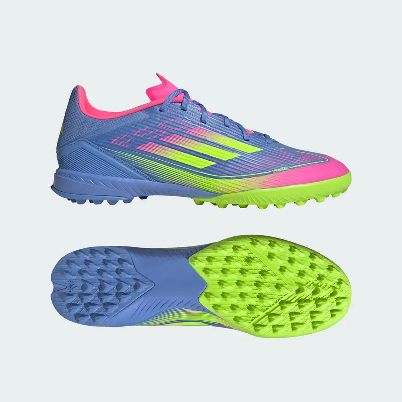 adidas F50 League Turf Blue Fusion Lucid Lemon Lucid Pink (IE1230)