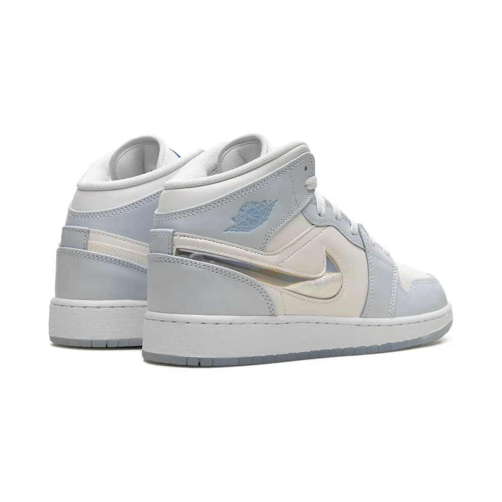 AIR Jordan 1 MID SE GS “GLITTER SWOOSH” (FQ9117-400)