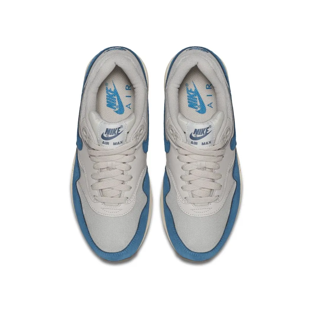 Nike Air Max 1 Essential Light Bone (W) Light Bone/Brigade Blue-Sail-Gum Medium Brown (599820-019)