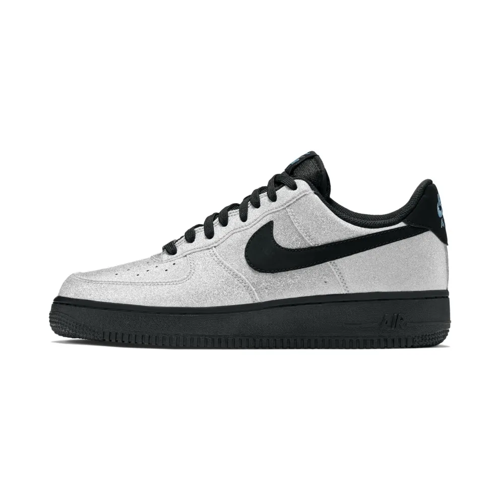 Nike Air Force 1 Low LV8 Diamond Quest Metallic Silver/Black/Aqua (718152-005)