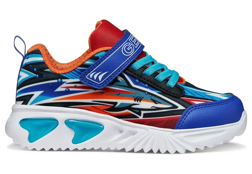 Geox sneaker Koningsblauw/Oranje (J45DZB02ACE-C0685)