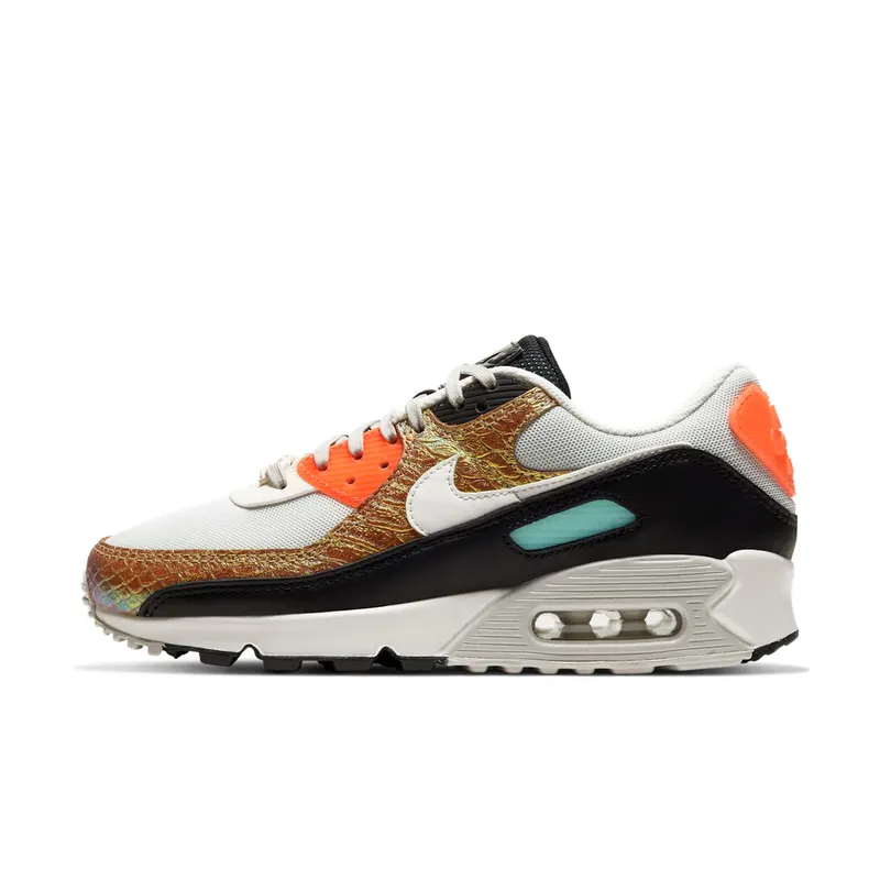 Nike Air Max 90 Gold Reptile (W) Black/White-Tawny (CW2656-001)