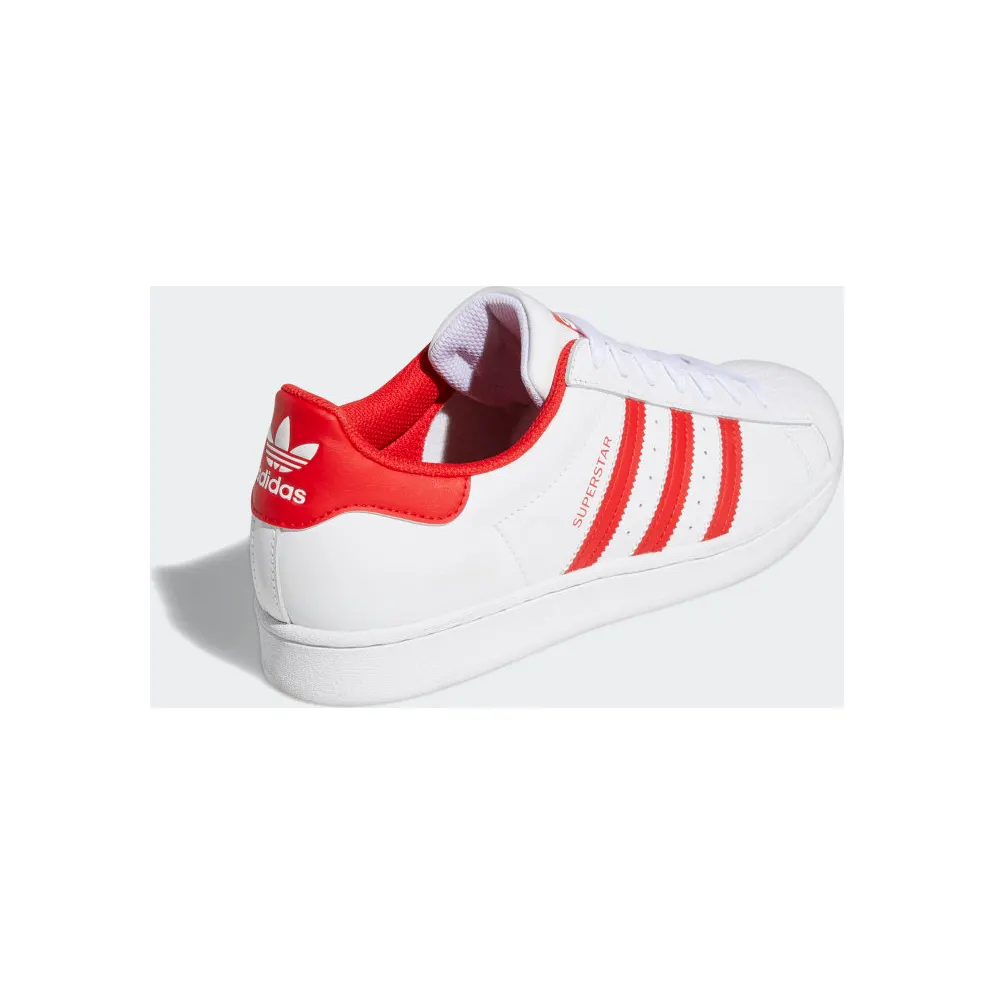 Adidas SUPERSTAR SHOES Cloud White / Vivid Red / Cloud White (GZ3741)