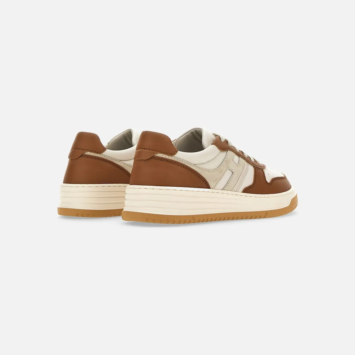 Sneakers Hogan H630 White Grey Brown (HXM6300EU50OIS641J) (2)