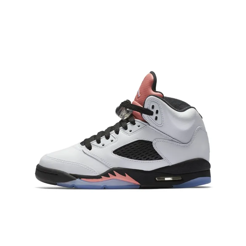 Jordan 5 Retro Sunblush (GS) White/White-Sunblush-Black (440892-115)