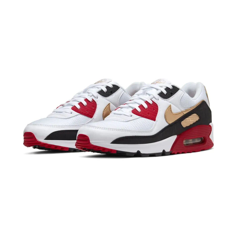 Nike Air Max 90 Tokyo Olympics (2020) White/Metallic Gold-Black (CU3005-171)