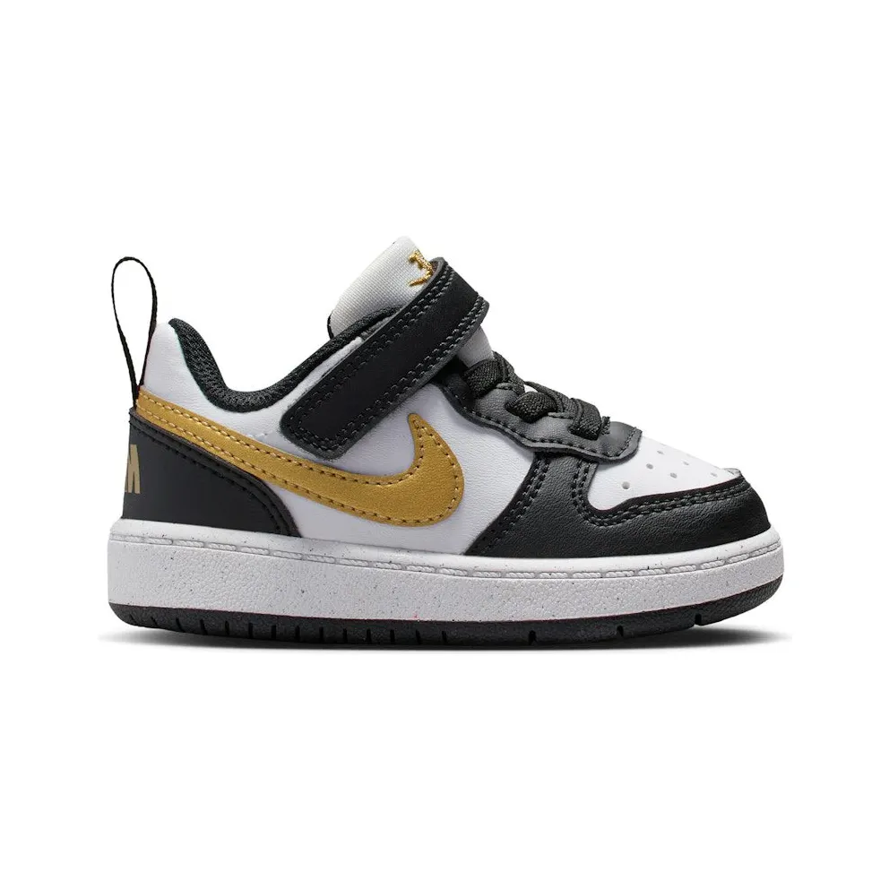 Nike Court Borough Low Recraft Black White Metallic Gold (DV5458-008)