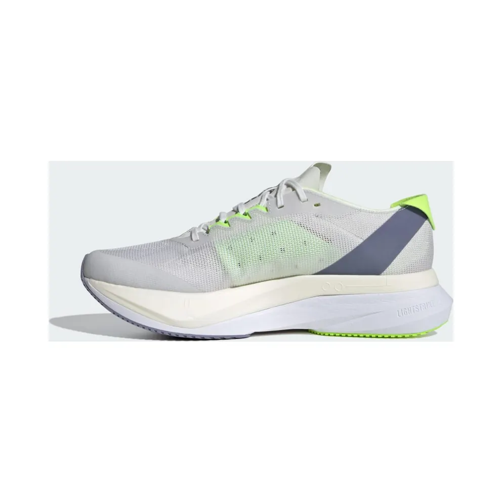 adidas Adizero Boston 12 Crystal White / Royal Blue / Lucid Lemon (IE8493)