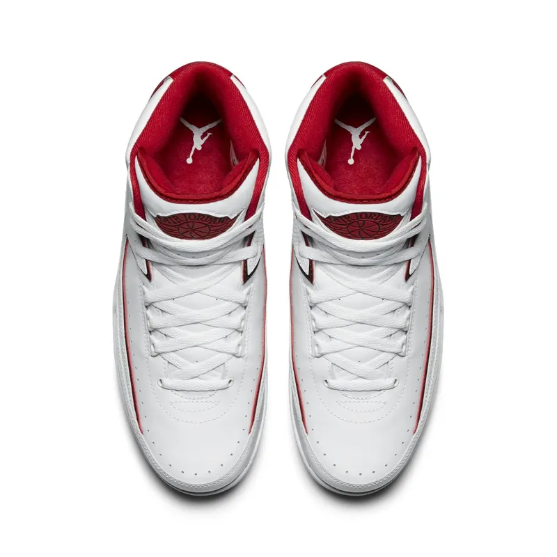 Air Jordan Nike AJ II 2 Retro White Red (2014) (385475-102)