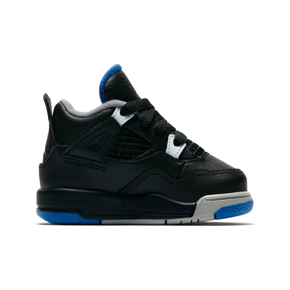 Air Jordan 4 Retro Black Soar Matte Silver White (TD)