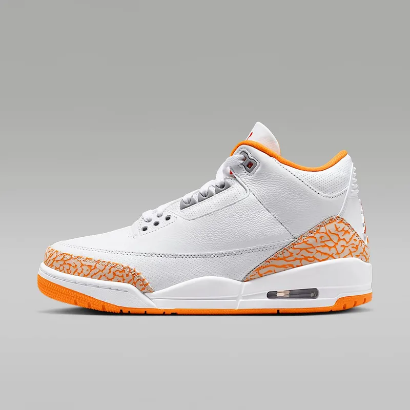 Air Jordan 3 Orange Citrus “White / Cement Grey / Fire Red / Multi-Colour” (CK9246-101)
