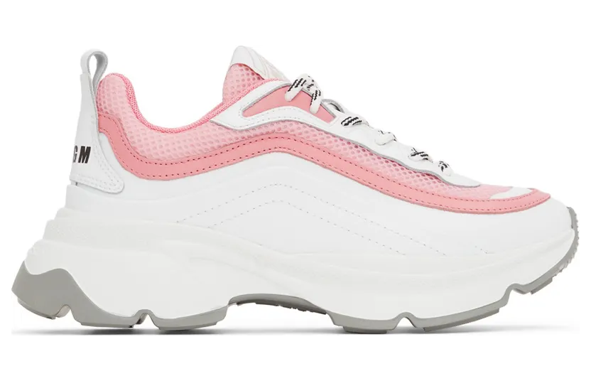 MSGM White & Pink Minimal Chunky Sole (3241MDS202 376)