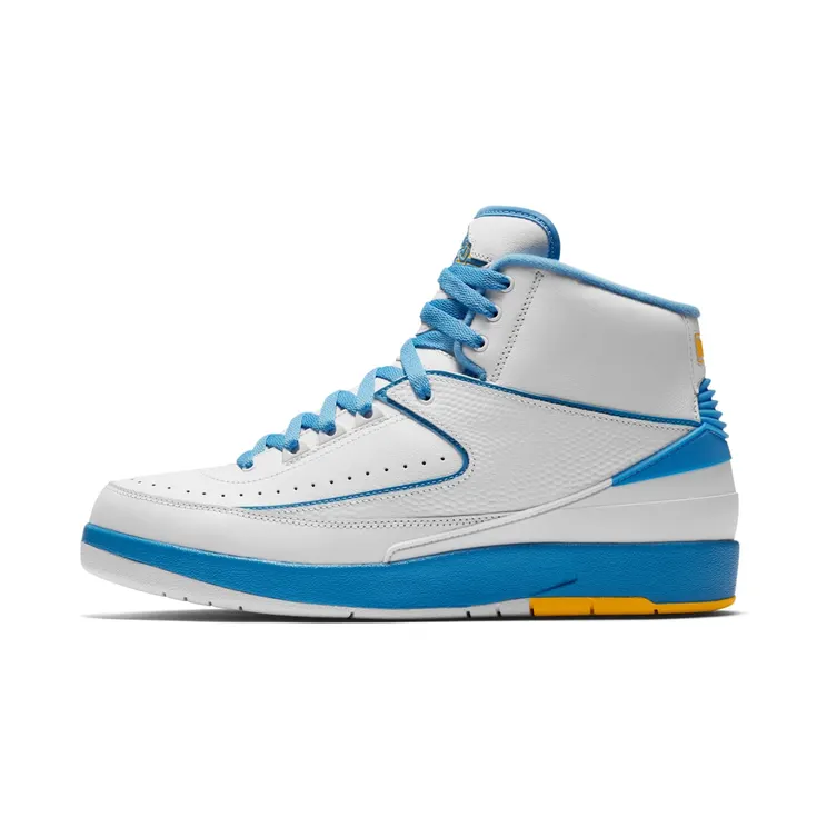 Air Jordan 2 Retro Melo “White / Varsity Maize / University Blue” (385475-122)