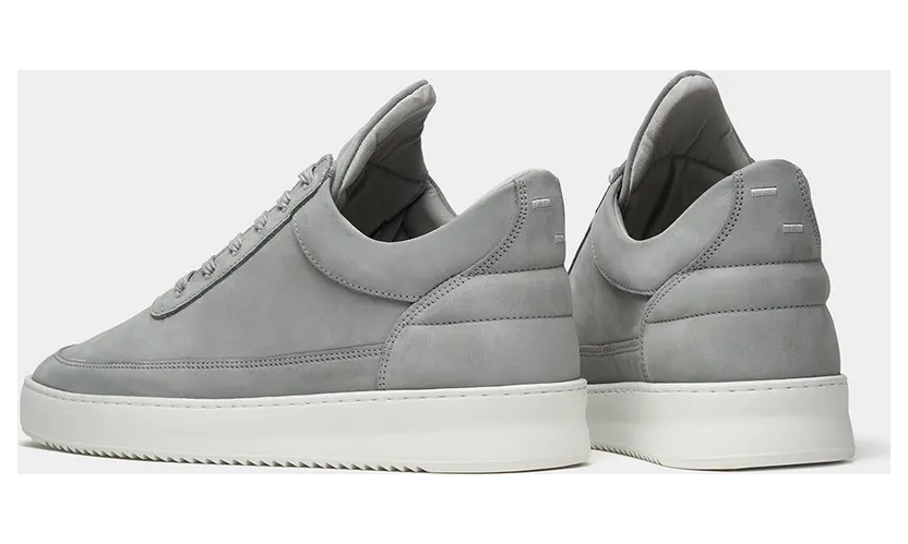 Filling Pieces Low Top Ripple Nubuck Cement Grey (4)