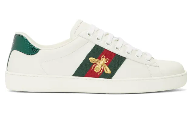 Gucci White Bee New Ace Sneakers (429446 A38G0)