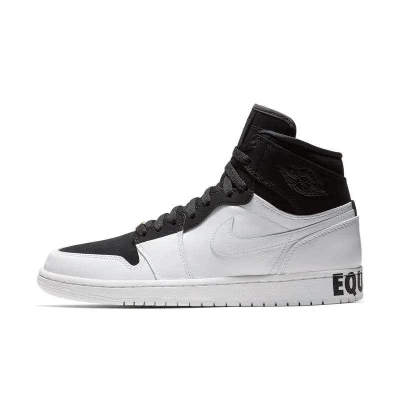 Jordan 1 Retro High Equality Black History Month (2018) Black/Black-White-Metallic Gold (AQ7474-001)