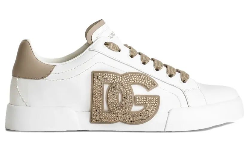 Dolce & Gabbana Dolce & Gabbana Portofino verfraaid met stras en logo “White” (CK2341AI411)