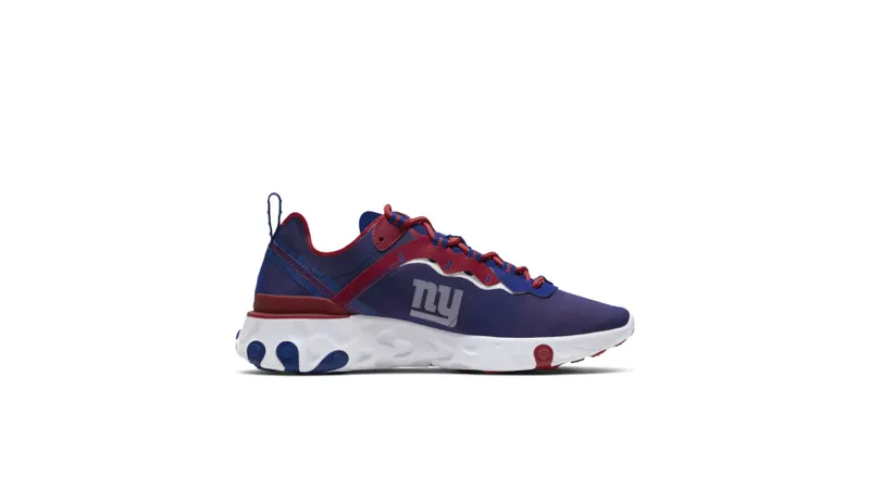 Nike React Element 55 New York Giants Rush Blue/White-Gym Red (CK4876-400)