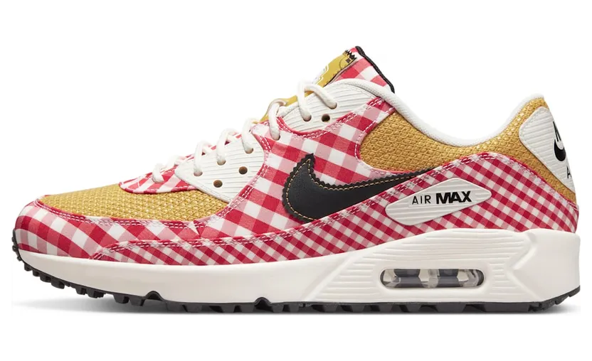 Nike Air Max 90 Golf NRG Picnic – “University Red / White / Sand Gold / Black” (DH5244-600)