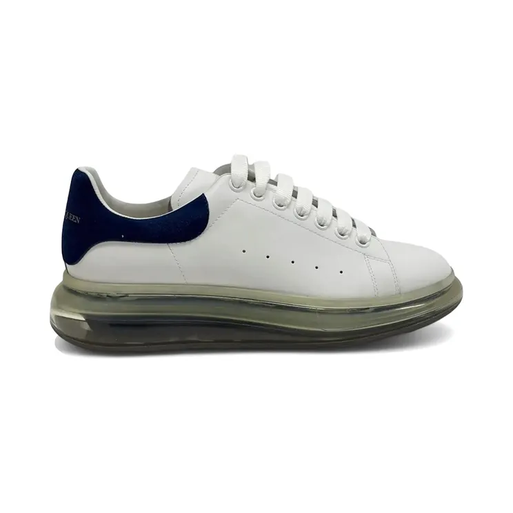 Alexander McQueen Oversized Clear Sole White Navy (612746 WHXMA 9098)