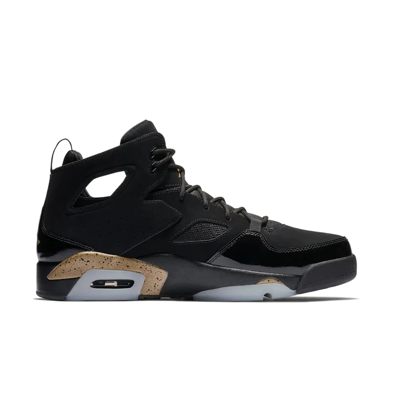 Jordan Flight Club 91 Black Metallic Gold Black/White-Metallic Gold (555475-031)