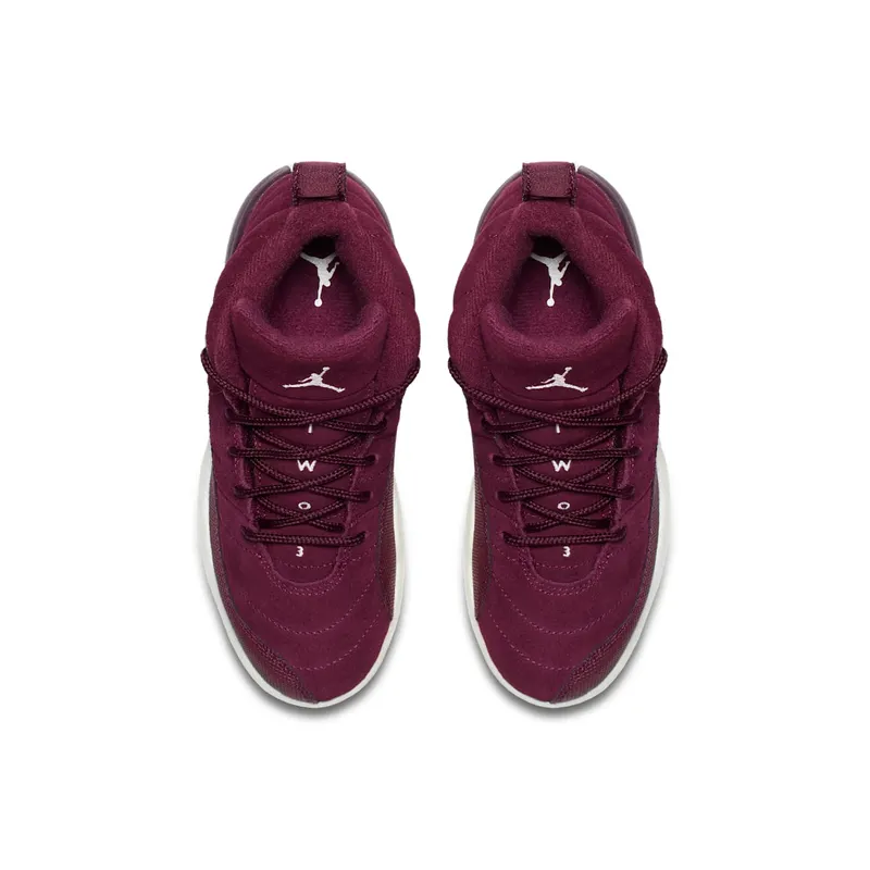 Jordan 12 Retro Bordeaux (PS) Bordeaux/Sail-Metallic Silver (151186-617)