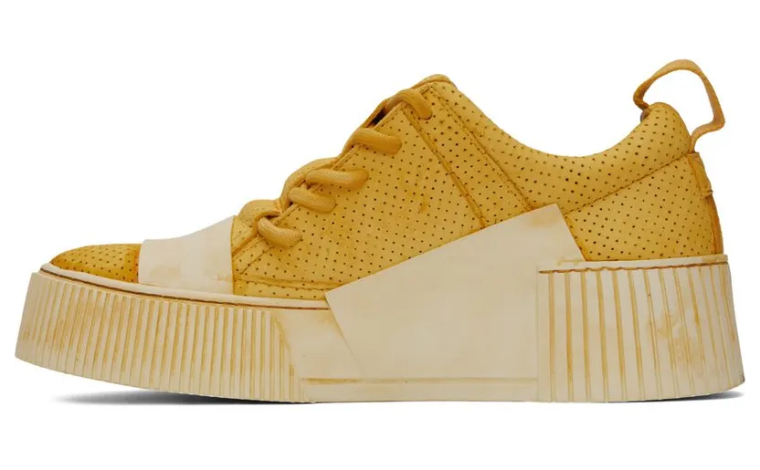 Boris Bidjan Saberi Yellow Bamba 2.1 Sneaker FAT (327-BAMBA 2.1) (3)