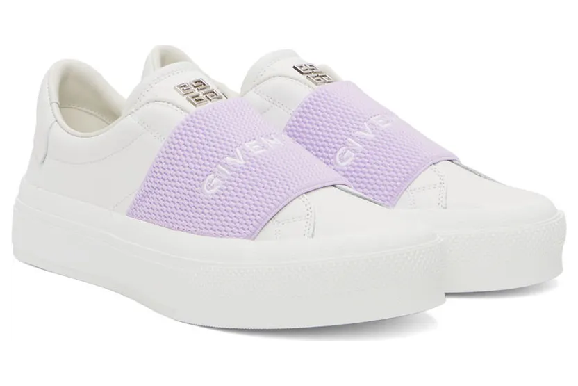 Givenchy White & Purple City Sport Sneakers (BE0029E1BC599) (4)