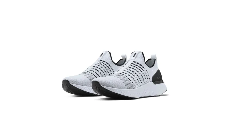 Nike React Phantom Run Flyknit 2 White Black White/White-Black-Pure-Platinum (CJ0277-100)