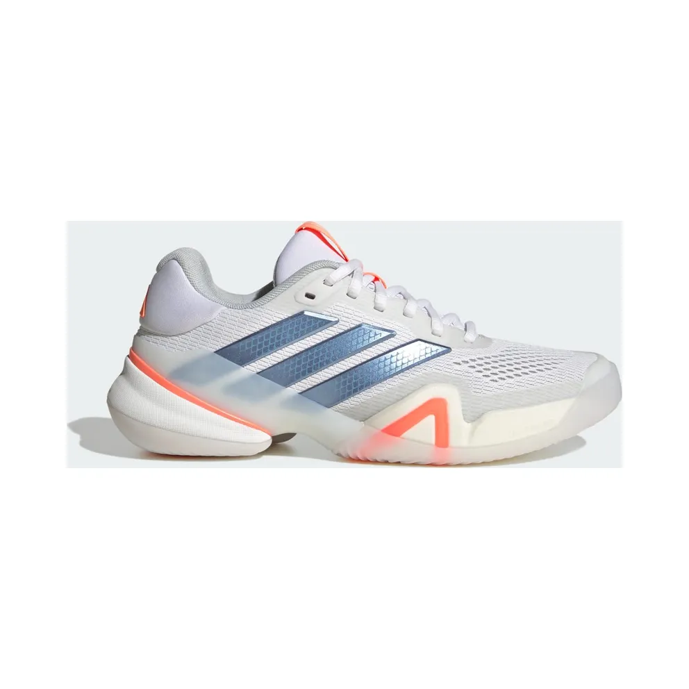 Adidas Barricade 14 Tennis Shoes Cloud White / Halo Blue / Beam Orange (JR1765)