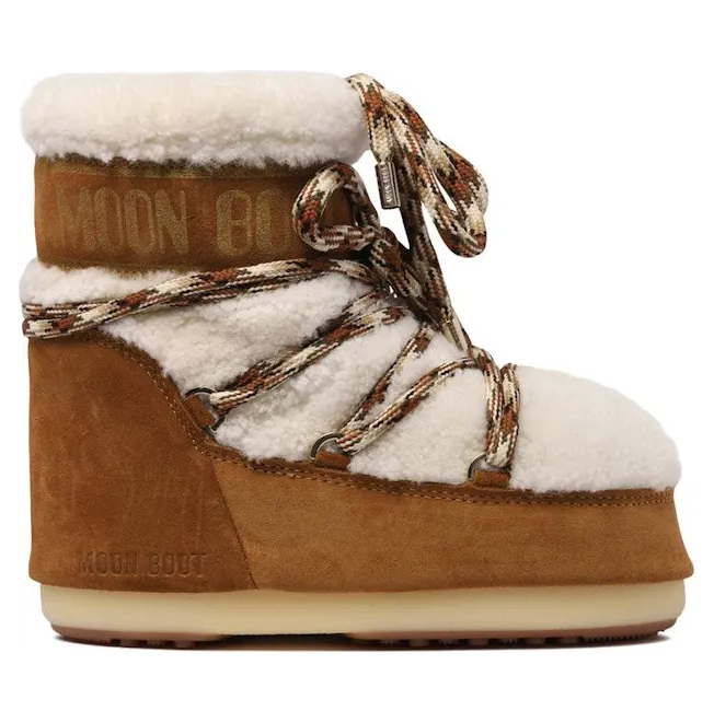 Moon Boot Icon Shearling Low Boot Whisky Off White (80D1409580-MA03)