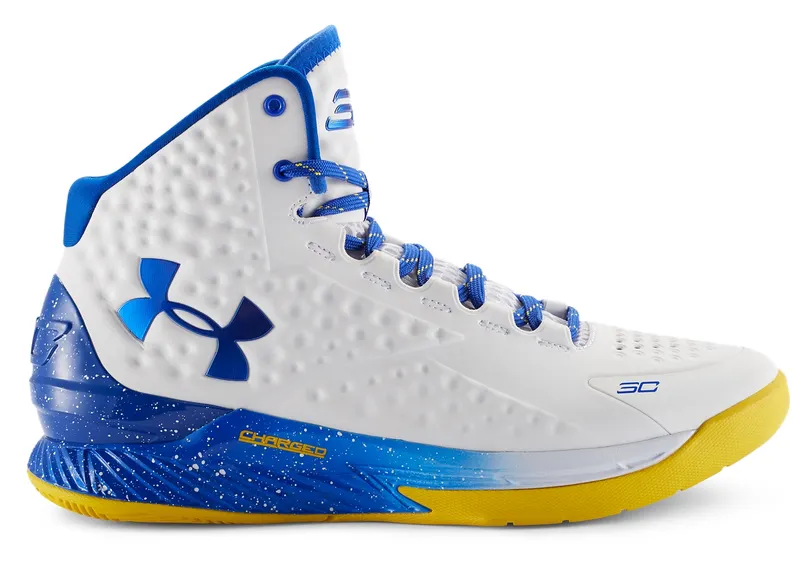 Under Armour UA Curry 1 Dub Nation White/Taxi-Royal (1258723-105)