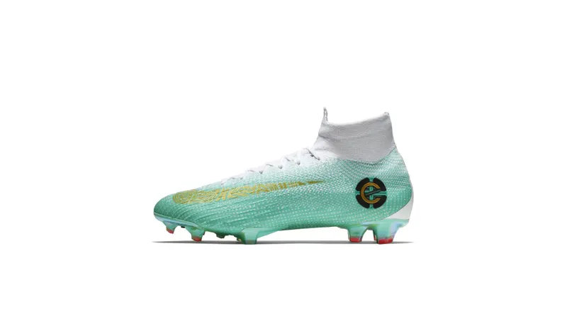 Nike Mercurial Superfly VI Elite CR7 FG Chapter 6 Special Edition Clear Jade/Metallic Vivid Gold-White (AJ3547-391)