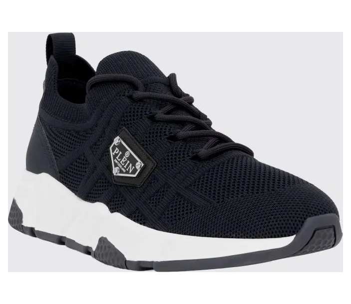 Philipp plein Low-Top Technical Mesh Sneakers with Elasticized Ankle Blue (UAFSUSC1076PTE003N14)