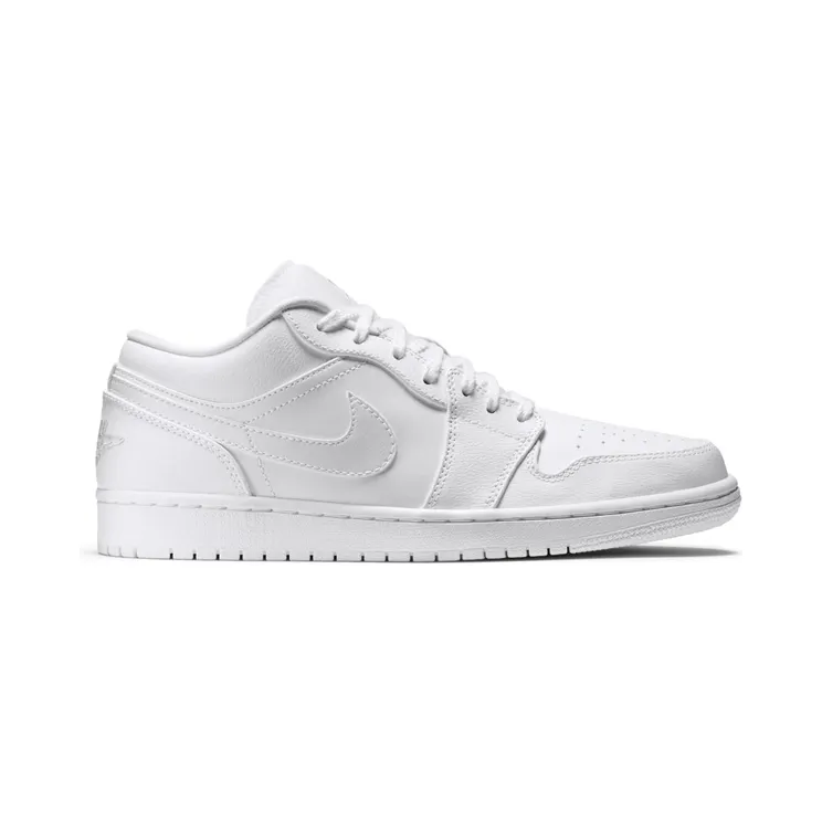 Jordan 1 Low “White / Metallic Silver” (553558-105)