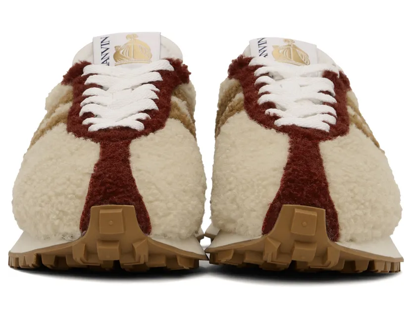 Lanvin Beige Fleece BumpR Sneakers (FM-SKBRUC-SHRI-H21) (2)