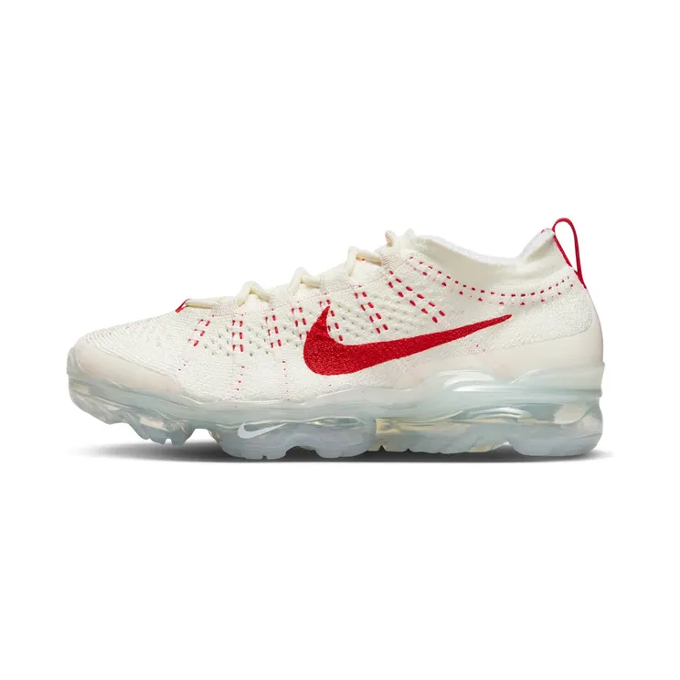 Nike Air VaporMax 2023 Flyknit “Sail / Phantom / Metallic Silver / Track Red” (DV6840-102)