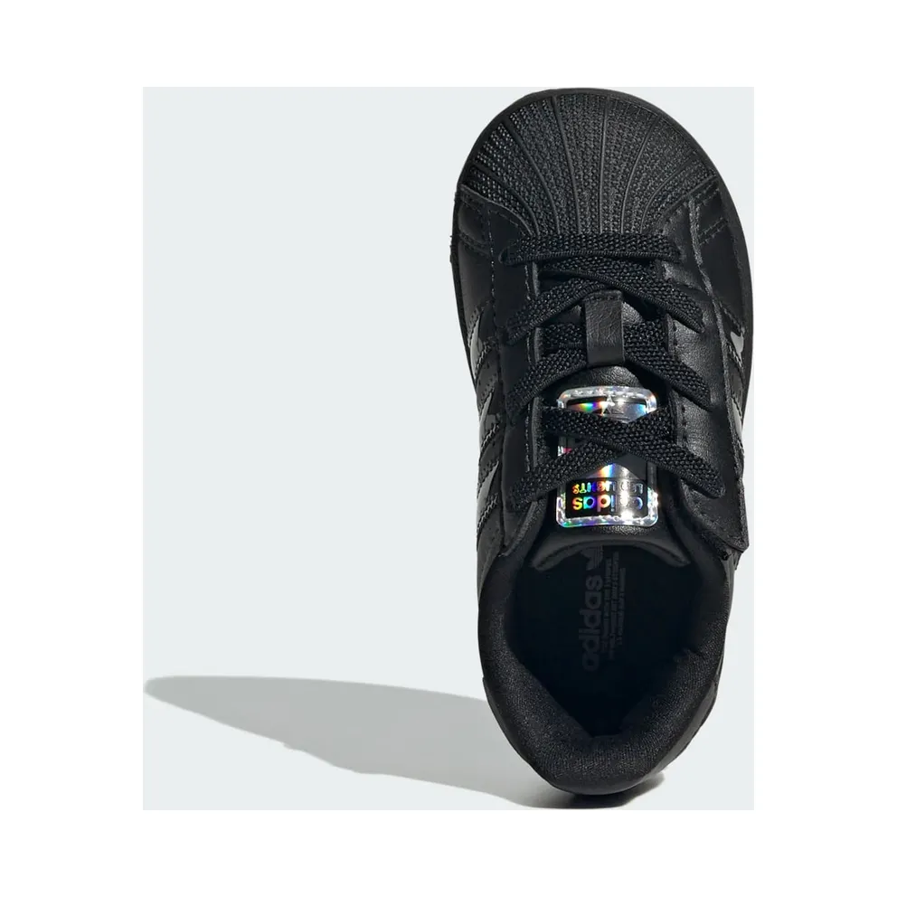 Adidas Superstar Led Lights Comfort Closure Elastic Lace Kids Core Black / Core Black / Preloved Violet (JS1295)