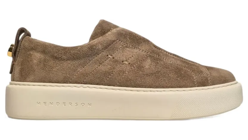 Henderson Baracco Terrys Slip-On-Sneakers aus Wildleder – Braun