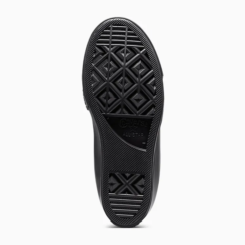 Converse Chuck Taylor All Star Wedge Platform Leather Black/Black/Black (A12827C)