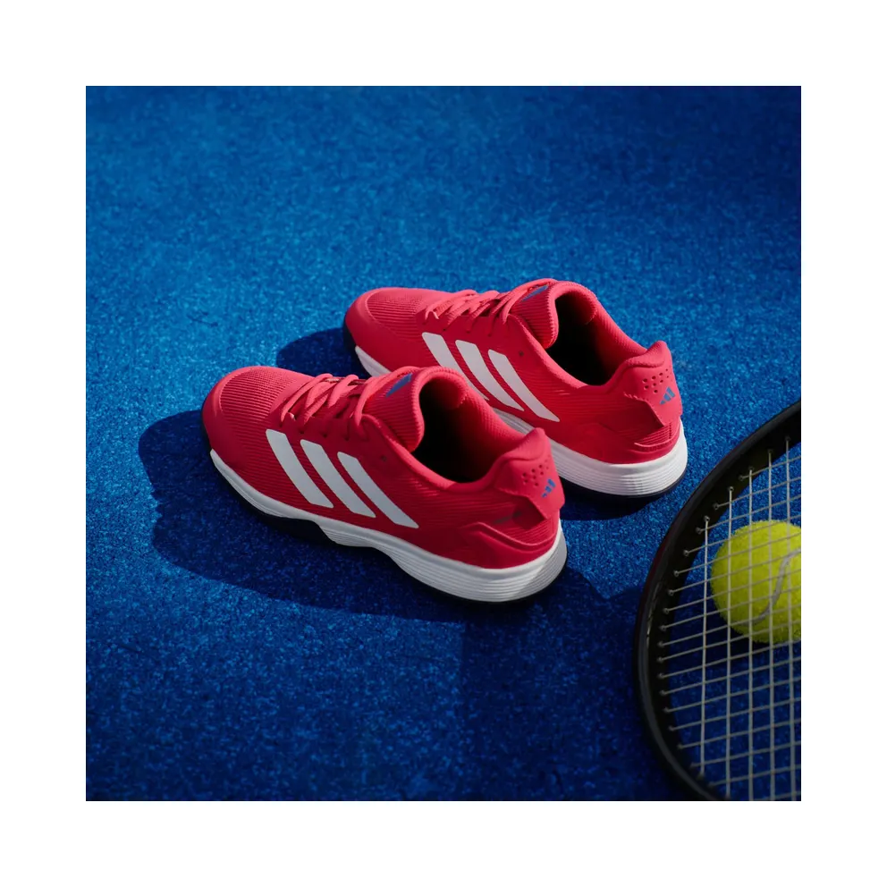 adidas Ubersonic Tennis Shoes Kids “Pure Ruby / Cloud White / Dark Blue” (KK3821)