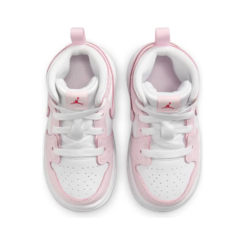 Jordan 1 Mid Pink Foam Fire Red (DQ8425-608)