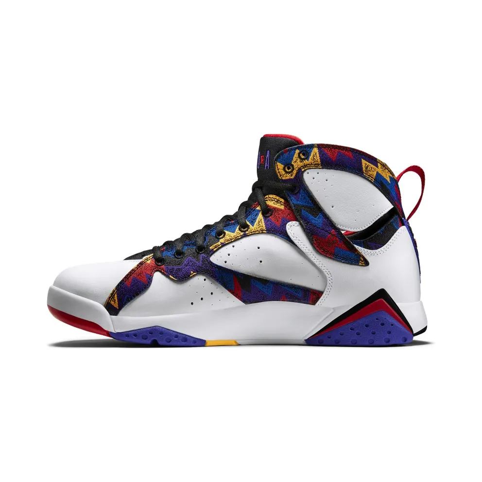 Jordan 7 Retro Nothing But Net White/University Red-Black-Bright Concord (304775-142)