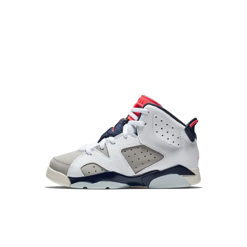 Jordan 6 Retro Tinker (PS) White/Infrared 23-Neutral Grey-Obsidian (384666-104)