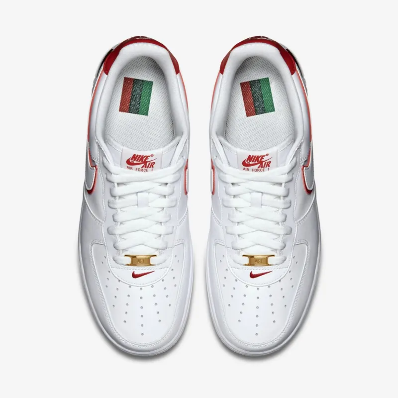 Nike Air Force 1 Low BHM (2015) White/University Red/White (739389-100)