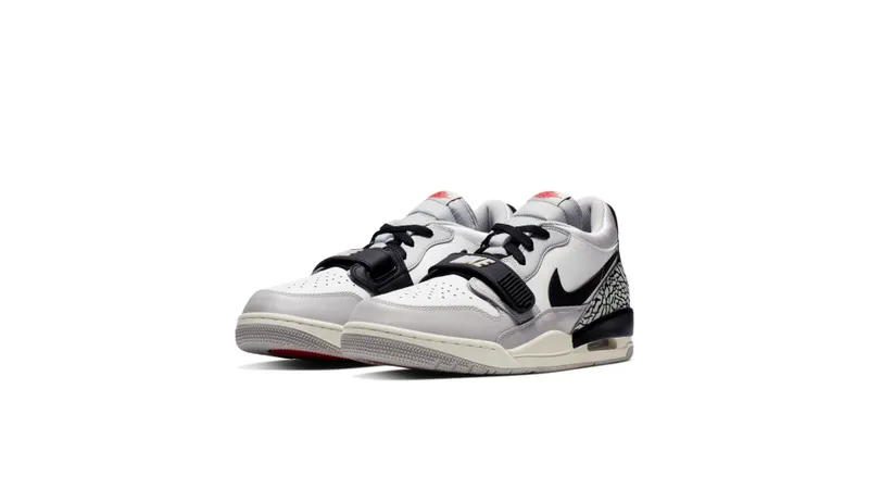 Jordan Legacy 312 Low Tech Grey Fire Red Black Summit White/Fire Red-Tech Grey-Black (CD7069-101)