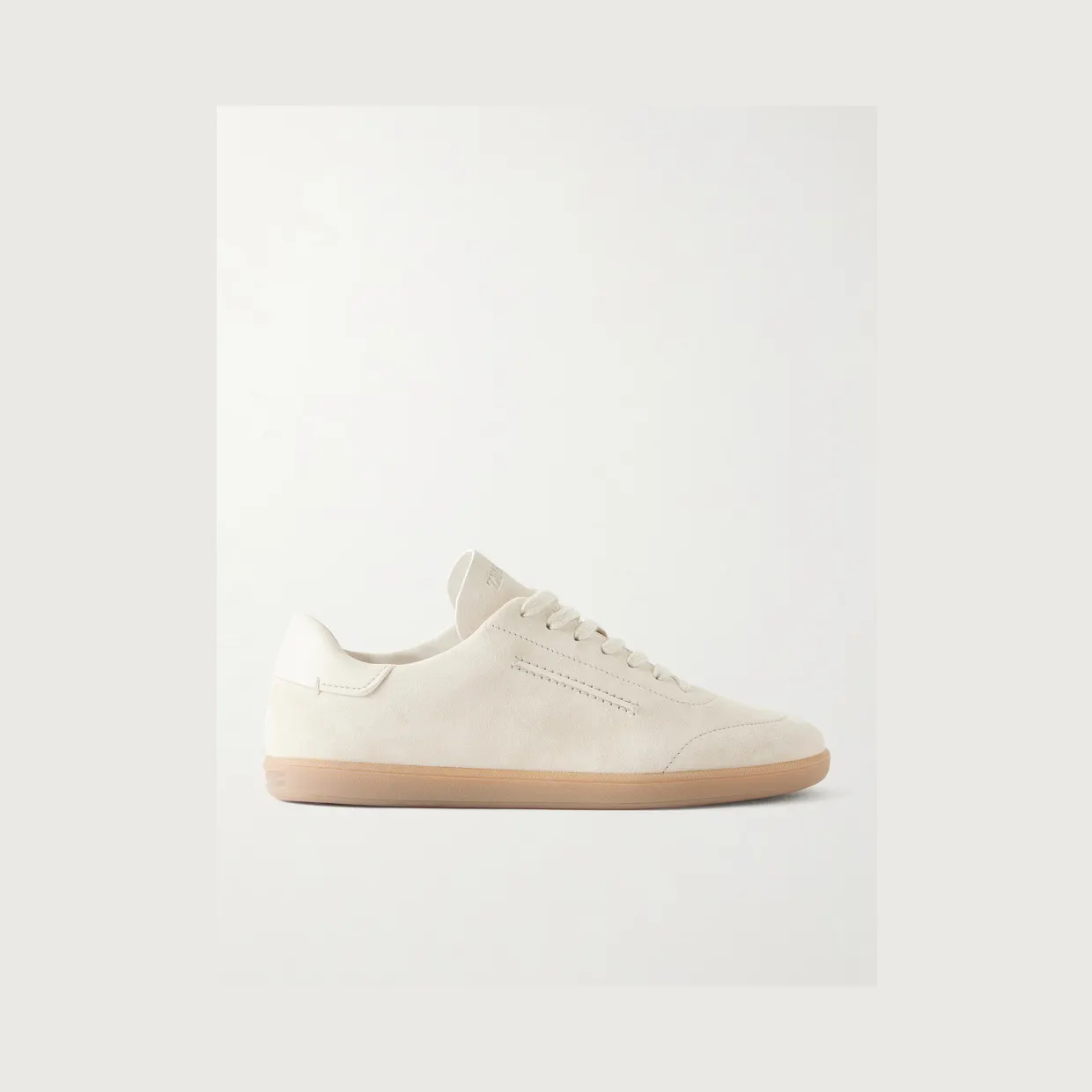 Zegna Triple Stitch™ Suede Slip-On Sneakers Gray (LHSOY)